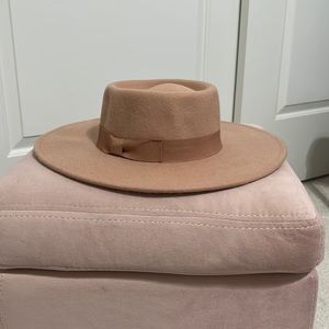 Camel wool hat
